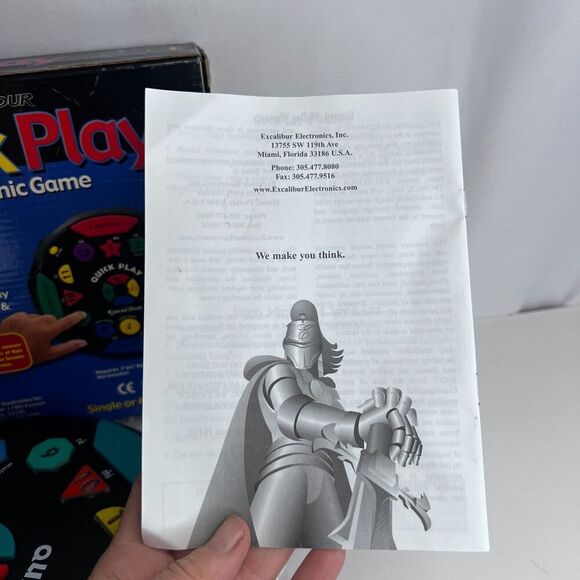 Excalibur Quick Play Electronic Game NEW Shapes Music Colors Numbers Memory - Picture 7 of 10